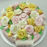 Wedding Cake - Roses Cake